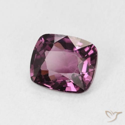 1.36 ct Purple Spinel Stone, Natural Spinel in Cushion-Cut Shape for Sale