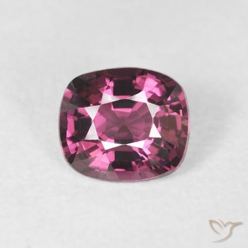 0.92ct Natural Rapberry Red Spinel, Cushion, VS, Photo A