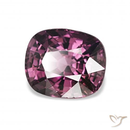 1.69 ct Purple Spinel Stone, Natural Spinel in Cushion-Cut Shape for Sale