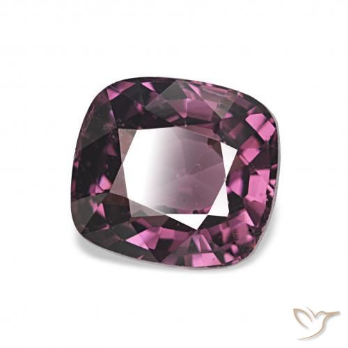 1.66 ct Purple Spinel Stone, Natural Spinel in Cushion-Cut Shape for Sale