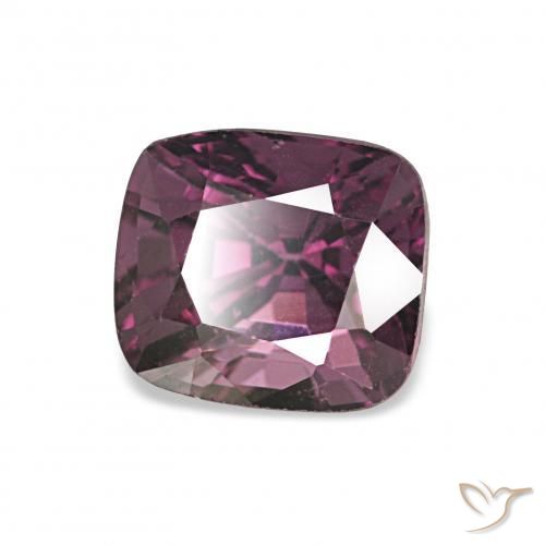1.38 ct Purple Spinel Stone, Natural Spinel in Cushion-Cut Shape for Sale