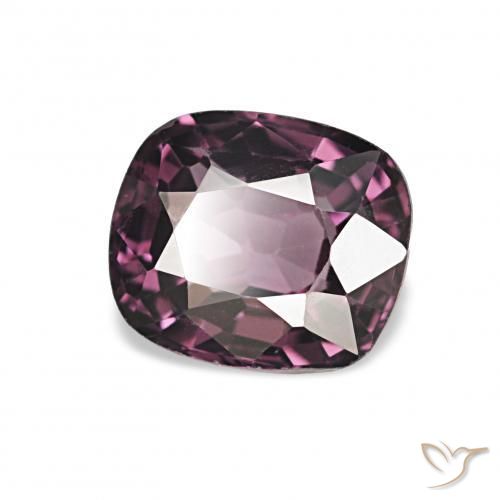 1.24 ct Purple Spinel Stone, Natural Spinel in Cushion-Cut Shape for Sale