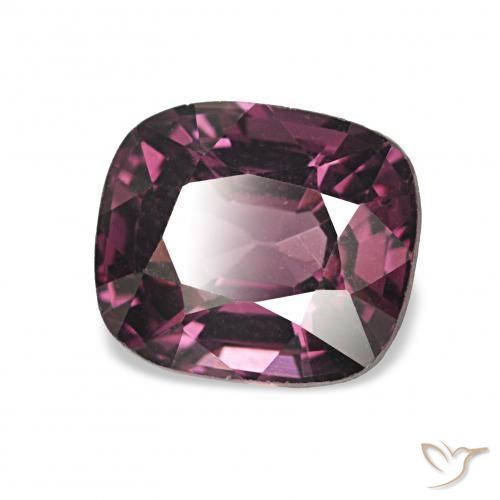 1.58 ct Purple Spinel Stone, Natural Spinel in Cushion-Cut Shape for Sale