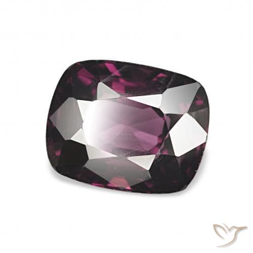 1.69 ct Purple Spinel Stone, Natural Spinel in Cushion-Cut Shape for Sale