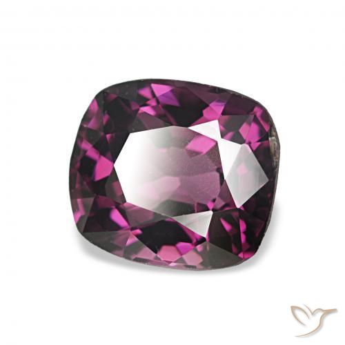 1.28 ct Purple Spinel Stone, Natural Spinel in Cushion-Cut Shape for Sale