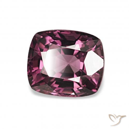 1.37 ct Purple Spinel Stone, Natural Spinel in Cushion-Cut Shape for Sale