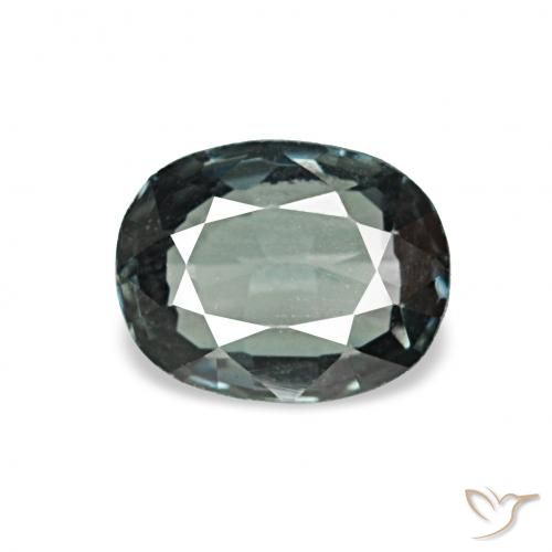 0.58ct Blue-Green Silver Spinel, Cushion, VVS-VS