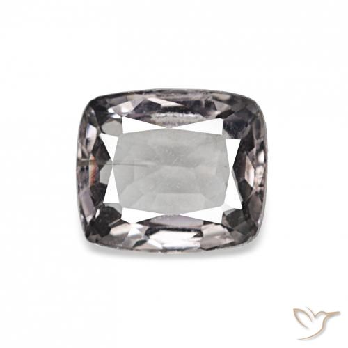 0.73ct Very Light Grey Spinel, Cushion, VVS-VS