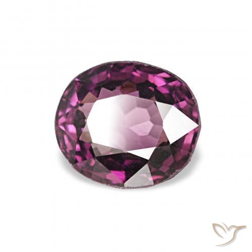 0.81 ct Purple Spinel Stone, Natural Spinel in Oval Facet Shape for Sale