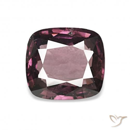 1.24ct Natural Dark Purple Spinel, Cushion, VS, Photo A