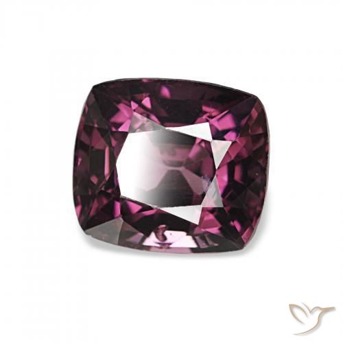 1.76 ct Purple Spinel Stone, Natural Spinel in Cushion-Cut Shape for Sale