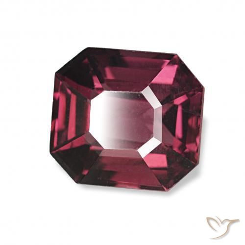 1.73 ct Purple Spinel Stone, Natural Spinel in Octagon Step Cut Shape for Sale