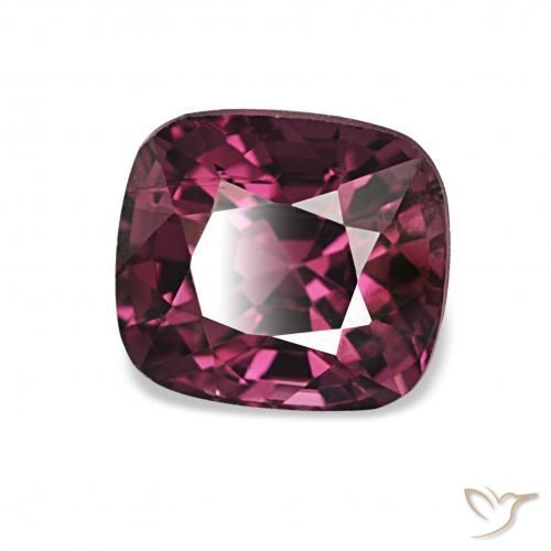 1.98 ct Purple Spinel Stone, Natural Spinel in Cushion-Cut Shape for Sale