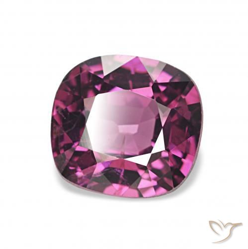 1.34 ct Purple Spinel Stone, Natural Spinel in Cushion-Cut Shape for Sale