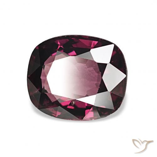 1.71 ct Purple Spinel Stone, Natural Spinel in Cushion-Cut Shape for Sale