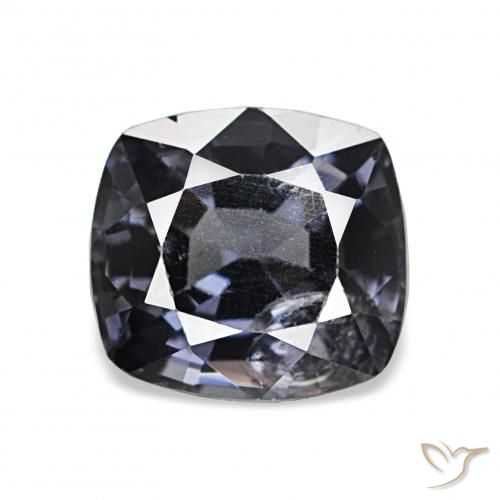 1.57ct Dark Silver Spinel, Cushion, VS