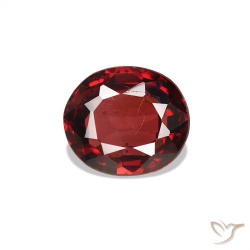 0.57ct Natural Medium Red Spinel, Oval, VS, Photo A