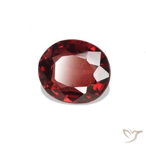 0.57 ct Red Spinel Stone, Natural Spinel in Oval Facet Shape for Sale