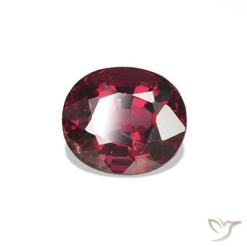 0.74 ct Red Spinel Stone, Natural Spinel in Oval Facet Shape for Sale