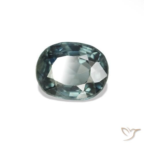 0.66 ct Green Spinel Stone, Natural Spinel in Oval Facet Shape for Sale