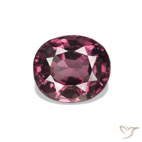 0.87 ct Purple Spinel Gemstone, Spinel Gem in Oval Facet Shape for Sale.