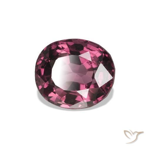 0.87 ct Purple Spinel Stone, Natural Spinel in Oval Facet Shape for Sale