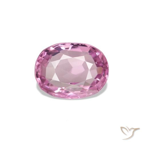 0.66ct Very Light Royal Purple Pink Spinel Gemstones, Oval, VVS