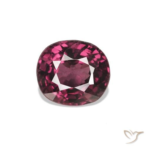 0.84ct Deep Purple Spinel, Cushion, VVS