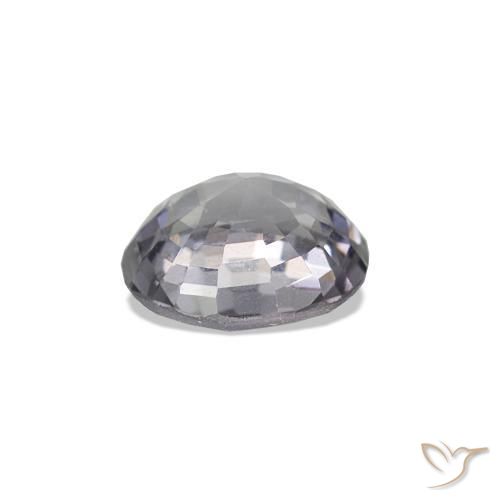 Spinel Gemstone in 5.9 x 5.2 mm Size for Sale, Spinel Stone in Battleship Grey Color