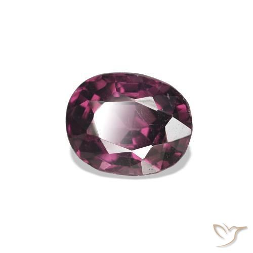0.68 ct Purple Spinel Stone, Natural Spinel in Oval Facet Shape for Sale