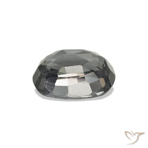 Spinel Gemstone in 5.9 x 4.5 mm Size for Sale, Spinel Stone in Medium Grey Color