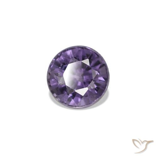0.42 ct Violet Spinel Stone, Natural Spinel in Round Facet Shape for Sale