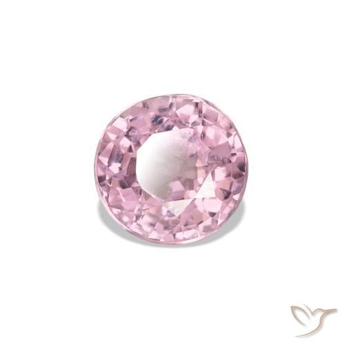 0.59 ct Pink Spinel Stone, Natural Spinel in Round Facet Shape for Sale