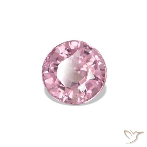 0.57 ct Pink Spinel Stone, Natural Spinel in Round Facet Shape for Sale