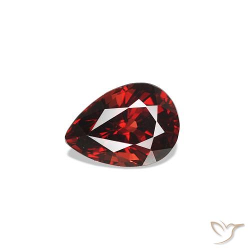 0.59 ct Red Spinel Gemstone, Spinel Gem in Pear Facet Shape for Sale.