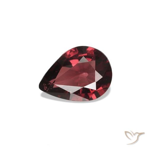 0.42ct Deep Blood Red Spinel, Pear Shape, VVS-VS