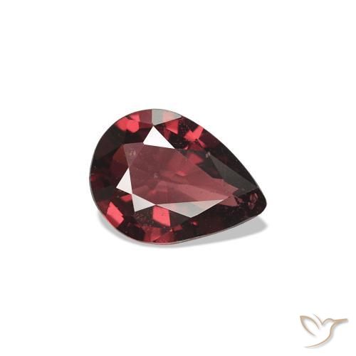 0.42 ct Red Spinel Stone, Natural Spinel in Pear Facet Shape for Sale