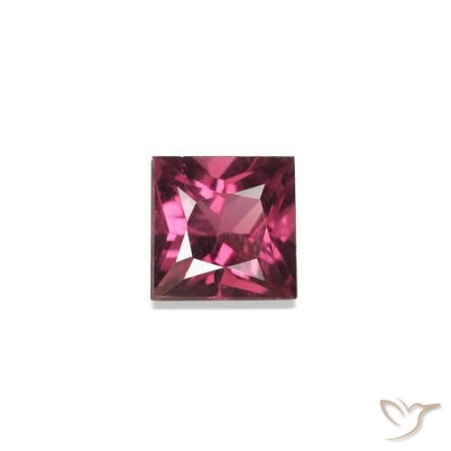 0.18 ct Red Spinel Gemstone, Spinel Gem in Princess-Cut Shape for Sale.