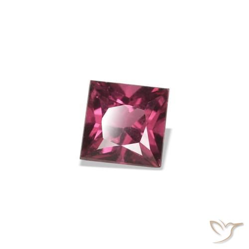 0.18 ct Red Spinel Stone, Natural Spinel in Princess-Cut Shape for Sale