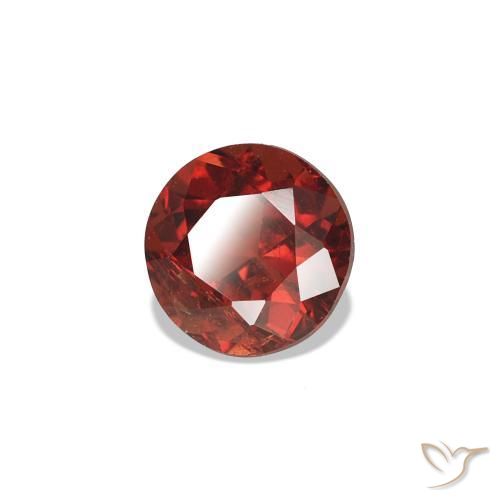 0.51 ct Red Spinel Stone, Natural Spinel in Round Facet Shape for Sale