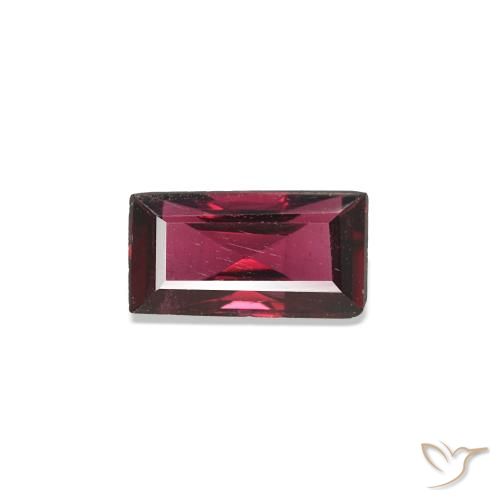 0.27 ct Red Spinel Gemstone, Spinel Gem in Baguette Facet Shape for Sale.