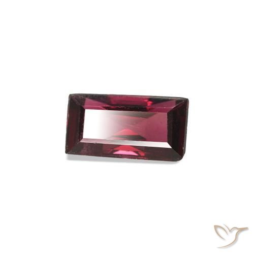 0.27 ct Red Spinel Stone, Natural Spinel in Baguette Facet Shape for Sale