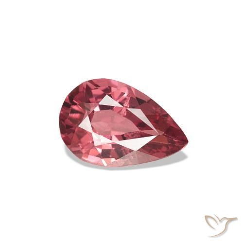 0.47ct Medium Red Spinel Gemstones, Pear Shape, VS