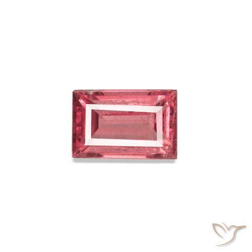 0.24ct Natural Deep Hot Pink Spinel, Baguette, VS-SI, Photo A
