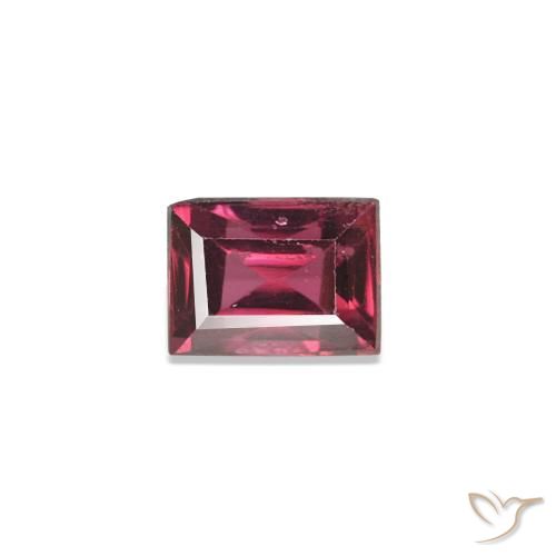 0.26 ct Red Spinel Gemstone, Spinel Gem in Baguette Facet Shape for Sale.