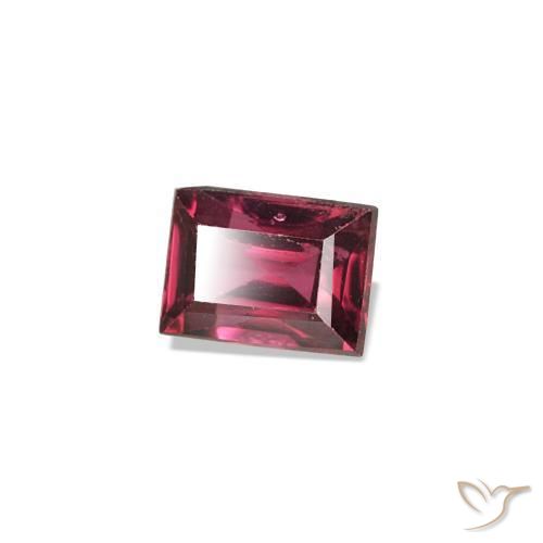 0.26 ct Red Spinel Stone, Natural Spinel in Baguette Facet Shape for Sale