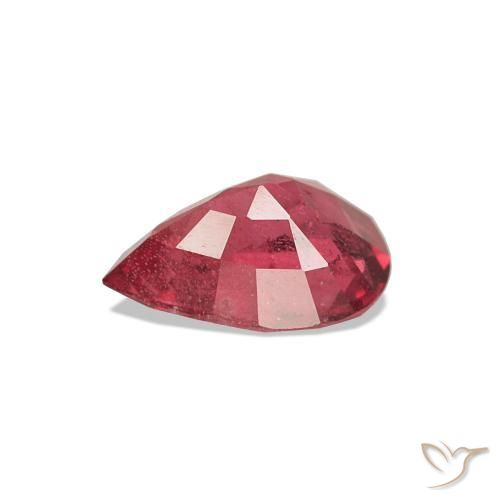 Spinel Gemstone in 7.7 x 5.4 mm Size for Sale, Spinel Stone in Pinkish Red Color