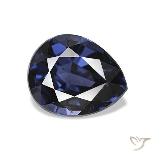 1.78 ct Blue Spinel Stone, Natural Spinel in Pear Facet Shape for Sale