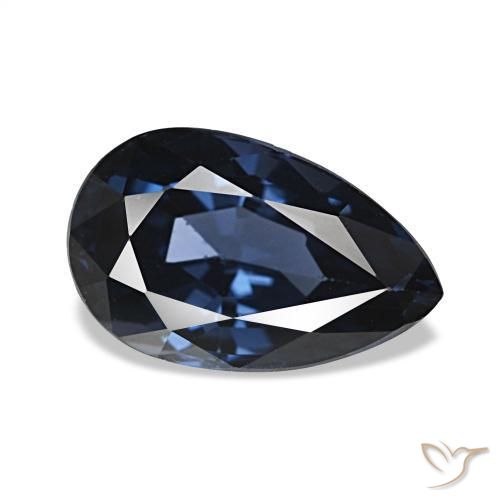 2.11 ct Blue Spinel Stone, Natural Spinel in Pear Facet Shape for Sale