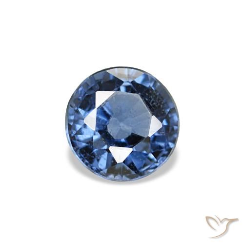 0.21 ct Blue Spinel Gemstone, Spinel Gem in Round Facet Shape for Sale.